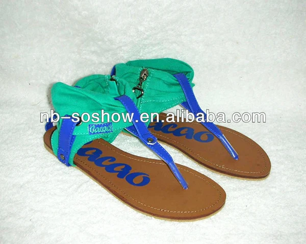 flat canvas sandals