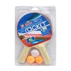 cheap price good quality wooden table tennis rackets with three pingpong balls