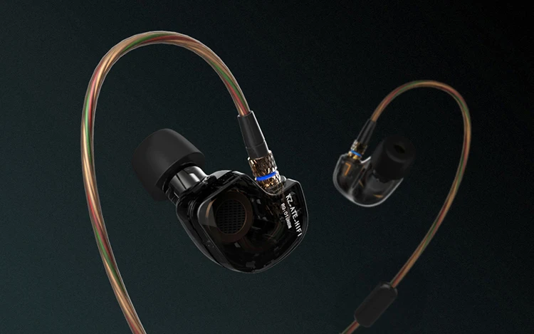 KZ ATE Wired Headphone HiFi Sport Headphones In Ear Earphone For Running With Microphone Headset music Earbuds - ANKUX.COM