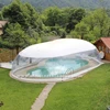 Outdoor customized transparent inflatable pool dome with covered ceiling from China inflatable pool cover factory