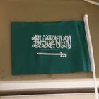Saudi Arabia hand held flag with plastic pole for wholesale from Wenzhou Fly