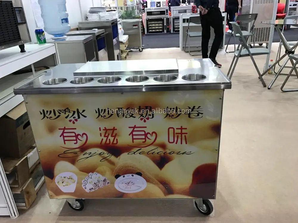 2018 Trending ProductsCold Stone Table Fried Ice Cream Roll Machine