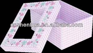 packaging & printing box see through paper gift box high quality