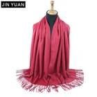 Classic plain fashion women 100% cashmere shawl of solid woollen scarf