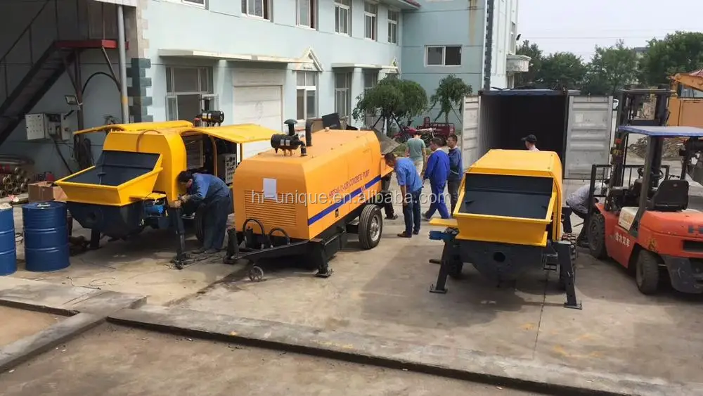 small capacity concrete pump machine