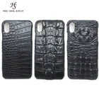 Custom Genuine Crocodile Leather Mobile Phone Case Covers Accessories For Brand Mobile Phones