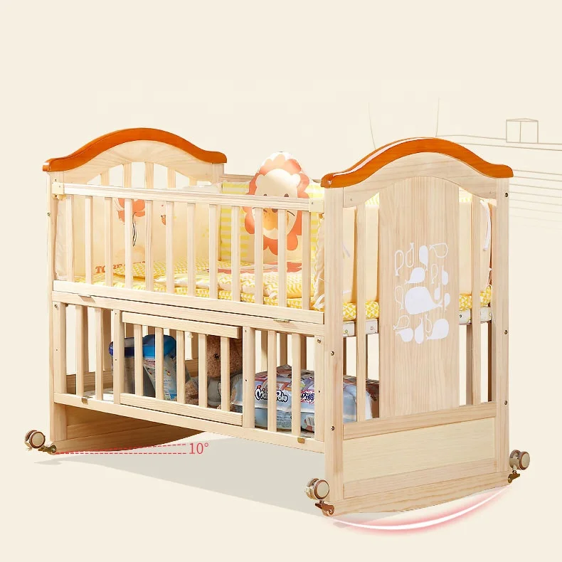 2018 Baby Bedroom Furniture Set Royal Baby Basket Cradle Crib Bed Solid Wood Baby Cradle Swing Designs Buy Baby Wood Cradle Baby Cradle Designs Baby