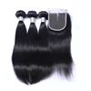 Highknight Wholesale Silky Straight Virgin Hair Bundles With Lace Closure