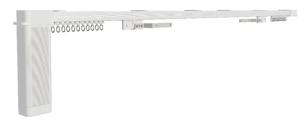 KECO motorized curtain track motor KA80AC with remote control and smart switch control for hotel curtain automation curtain