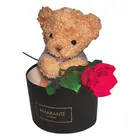 Christmas gift luxury custom design cardboard round flower box