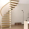 Customized interior prefabricated stairs used spiral staircase red oak lumber