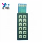 Flexible Printed Circuit Membrane Keyboard Keypad With LCD Display