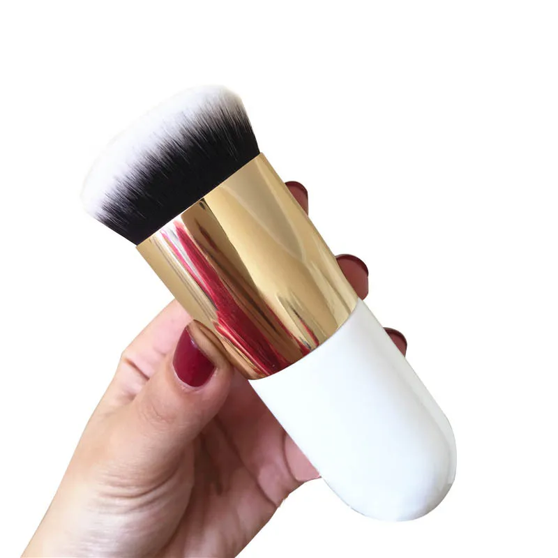 Makeup Brush Rounded Head Buffer Foundation Powder Make up Brushes Plump White makeup brush