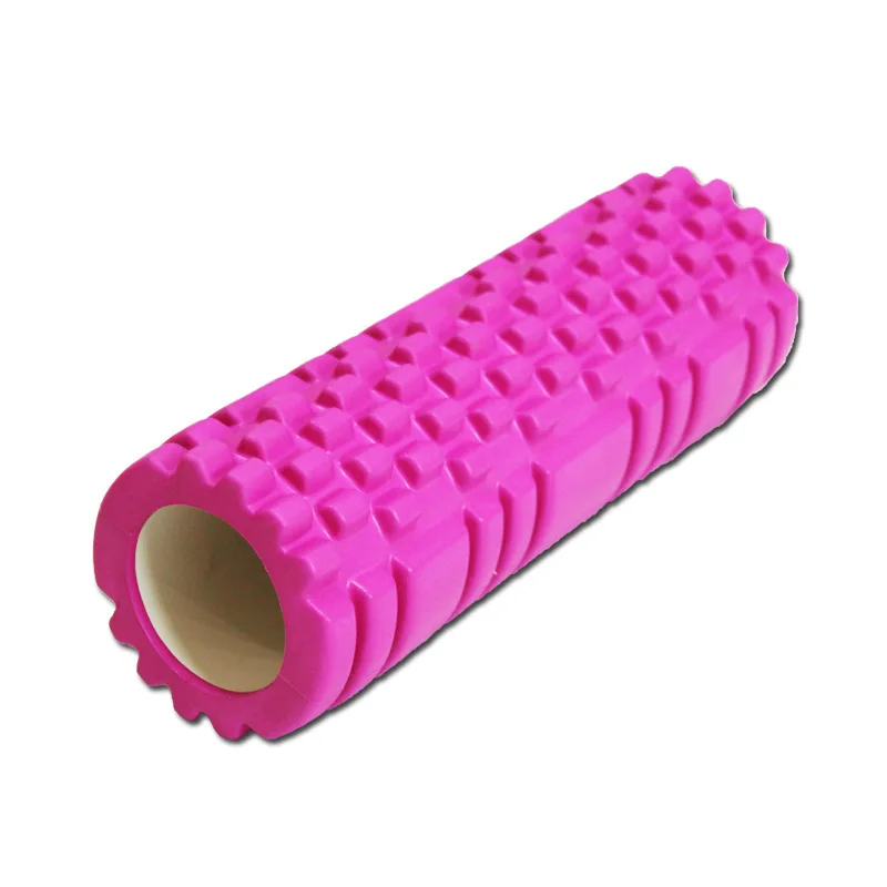 Medicine foam roller 12"4" with grid for deep tissue massage and muscle therapy eva yoga roller fitness equipment