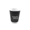 12 oz Paper Cups With Lid and Sleeve_Disposable Insulated Coffee Cups_Paper Cups with Lids Wholesale