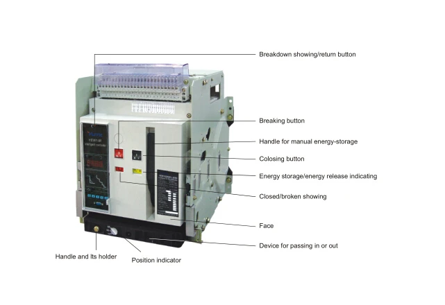 Withdrawable Type Intelligent Conventional Circuit Breaker / Acb Air