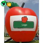 Custom size and logo replica fruit model inflatable , giant inflatable red apple for advertising ST548