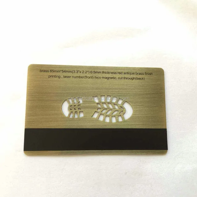 card/metal membership card/etched metal card with customized