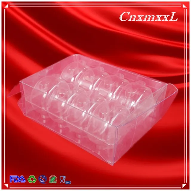8 pcs Multifunctional plastic blister clear macaroon box for wholesales