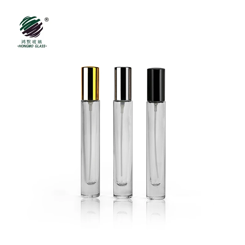 10 ml 10 ml Luxus dicken boden zylinder leere nachfüllbare glas parfüm spray flasche