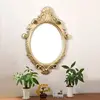 White small wall injection Oval plastic mirror