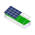 Steel Solar Panel Ground Mount Bracket, PV Solar Mounting Bracket System With Ground Screw