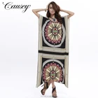 Women Bat Sleeve 3xl plus size dresses arabic maxi long dress