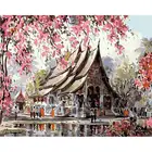 ROYALDREAM custom mediterranean landscape oil painting modern art acrylic paint by numbers kit for adults kid