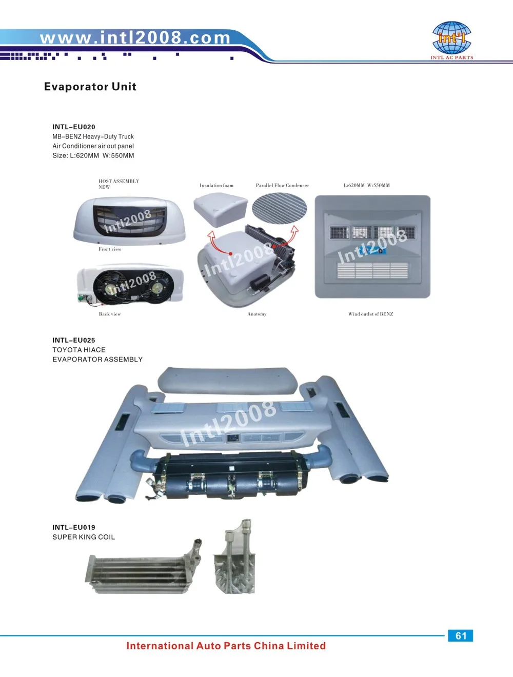 BEC432000 Evaporator unit 432 EVAPORATOR ASSEMBLY FORMULA II