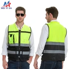 Hot Sales safety vest manufacturer custom high visibility safety vest with pockets