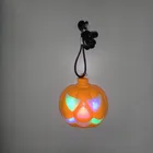 Hot sale 6 LED Flashing Pumpkin Necklace for Happy Halloween