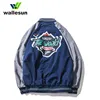 OEM cotton polyester varsity jacket casual baseball uniform 2017 customized winter jacket