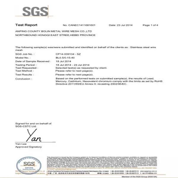 ss 316 wire mesh screen for security doors and windows