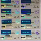 Custom self adhesive free design service 10ml hologram vial labels and boxes for steroids