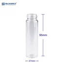 Septa Vials 40mL Clear Glass EPA/TOC Vial White Cap With Natural PTFE/White Silicone 3.0mm Thick Septa