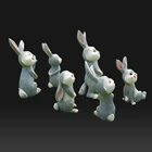 Wholesale resin rabbit resin animal figurines craft statues