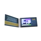Factory design 2.4 inch 256M business greeting gift name wedding LCD screen video player brochure in print a paper card