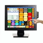 15" VGA DVI Desktop Computer LCD Touch Screen CCTV Monitor
