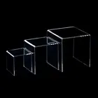 Factory Price 3 Step Eyeglass Acrylic Riser Display Stand