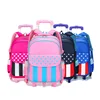 wholesale european new fashion kids trolley school bags escuela back to school backpack set