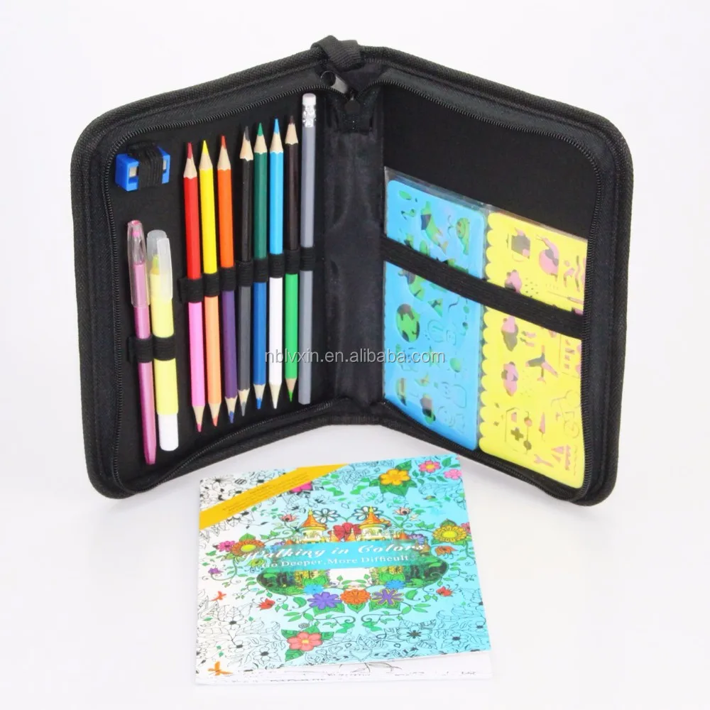 promotional items back to school kids drawing stationery set for