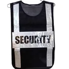 Safety Master Security Reflective Vest Black Mesh Reversible Safety Vest