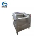 Stainless steel brush roller fully automatic potatoes peeling machine