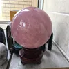 large natural rose quartz stone sphere rose crystal ball