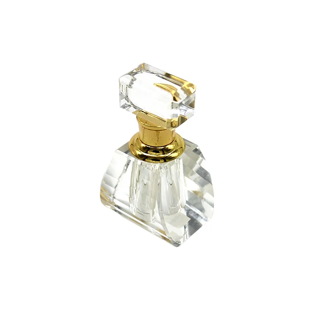 clear crystal perfume bottle for personal care and wedding gift