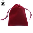 Promotional Small Luxury Velvet Jewelry Drawstring Pouch Bag