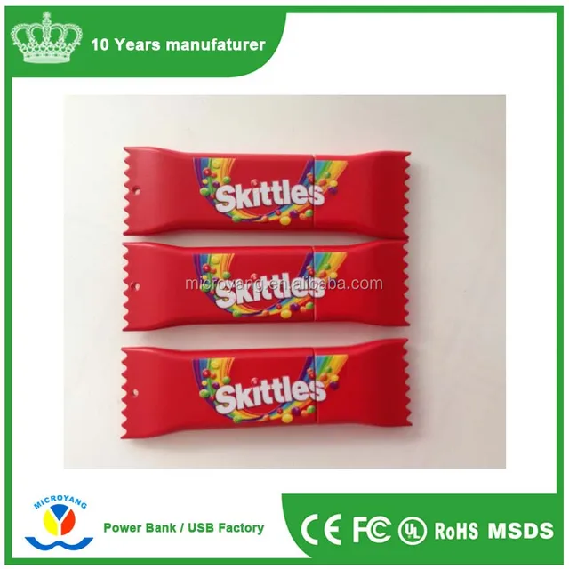 new year promotional gifts sweet candy shape usb flash drive