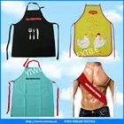 custom high quality black adjuster cotton kitchen apron