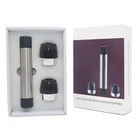 Wine Bottle Vacuum Pump Sealer Preserver Saver with 2 Stoppers