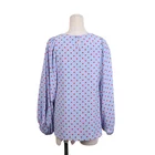 Fashion casual wave point long sleeve ladies chiffon women shirt